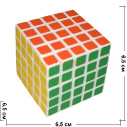 Кубик головоломка 5х5 пластмасса 65 мм 6 шт/уп - фото 131931