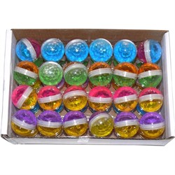 Лизун «двухцветный шарик» малый 48 шт/уп - фото 131935