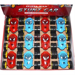 Машинки Stunt Car Spider Man 12 шт/уп - фото 131961