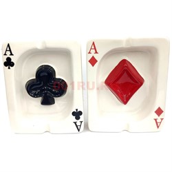Пепельница «игральные карты» керамическая - фото 132175