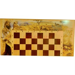 Игра настольная 3-в-1 (шахматы, шашки, нарды) 50 см - фото 133346