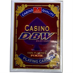 Карты для покера Casino DBW 100% пластик 54 карты - фото 133351