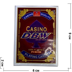 Карты для покера Casino DBW 100% пластик 54 карты - фото 133353