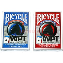 Карты для покера Bicycle WPT 100% пластик 54 карты - фото 133377