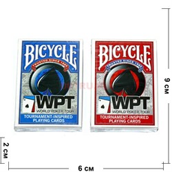Карты для покера Bicycle WPT 100% пластик 54 карты - фото 133379