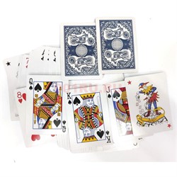 Карты для покера №976 с пластиковым покрытием 54 карты 288 шт/кор - фото 133426