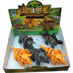 Динозавр «трицератопс» (арт.106) на батарейках 6 шт/уп - фото 133523