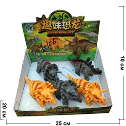 Динозавр «трицератопс» (арт.106) на батарейках 6 шт/уп - фото 133524