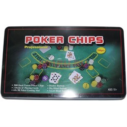 Набор для покера 300 фишек - фото 133648