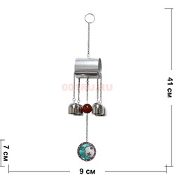 Музыка ветра 4 колокольчика с луной - фото 133703