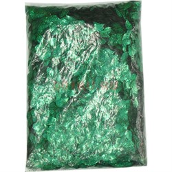 Пайетки для рукоделия «листочки зеленые» 500 гр - фото 133901