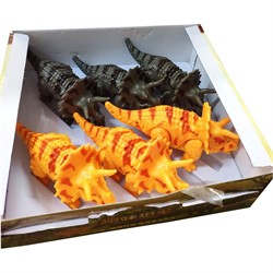 Динозавр «трицератопс» (арт.106) на батарейках 6 шт/уп - фото 134974