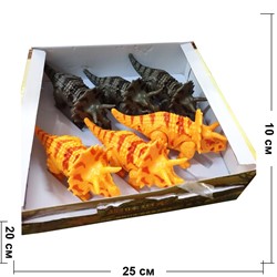 Динозавр «трицератопс» (арт.106) на батарейках 6 шт/уп - фото 134975