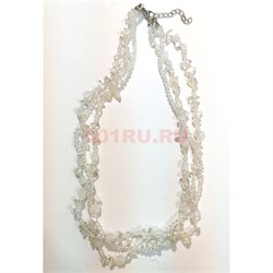 Бусы из натурального камня 48 см горный хрусталь - фото 135010