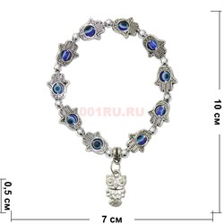 Браслет сглаз (HR-BR-187) с подвеской 12 шт/уп - фото 135215