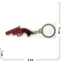 Брелок (KY-457) металлический «Пистолет» 12 шт/упаковка - фото 136347