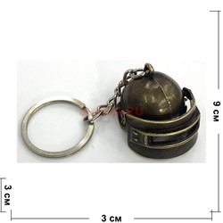 Брелок (KY-455) металлический «Шлем» 12 шт/упаковка - фото 136355