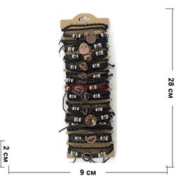 Браслеты (BR-518C) 12 шт/уп Супергерои цвет медный - фото 136459