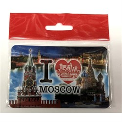 Магнит (MS-42) «Я люблю Москву» виниловый - фото 137136