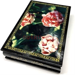 Деревянная подарочная шкатулка (MS-176) «Цветы» - фото 137435