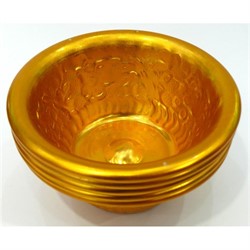 Буддийская чаша металлическая 4 см под золото 7 шт - фото 137583