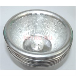 Буддийская чаша металлическая 4 см под серебро 7 шт - фото 137587