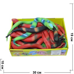 Резиновая игрушка «Змея» 24 шт/уп - фото 137896