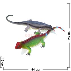 Игрушка резиновая «Игуана и варан» 12 шт/уп - фото 137898