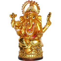 Нецке Ганеша средний под золото 11,5 см - фото 137907