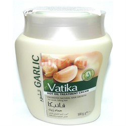 Маска Dabur Garlic Vatika Hot oil treatment cream для активного роста волос 500 мл - фото 138204