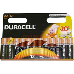 Батарейка Duracell оригинал AA пальчиковая алкалиновая цена за 12 шт - фото 138908