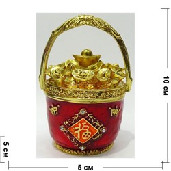 Металлическая шкатулка (NS-773U) «Чаша символ богатства» - фото 138997