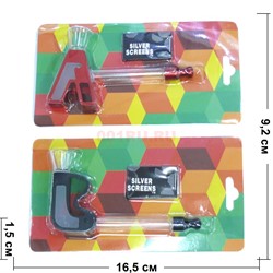 Трубка курительная «буквы» из стекла и пластмассы - фото 139048