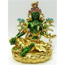 Шкатулка «фигурка буддийская» Зеленая Тара металл (NS-691) - фото 139880
