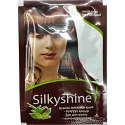 Хна для волос Silky Shine темно-коричневая (7 уп X 12 гр) - фото 140387