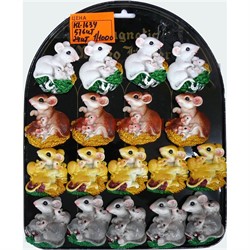 Магниты (KL-1634) крыса с крысятами символ 2020 года 576 шт/кор - фото 140510