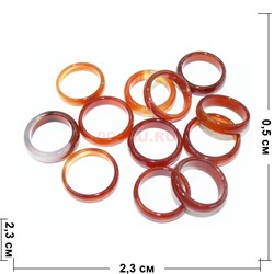 Кольцо из сердолика 25 мм - фото 141011