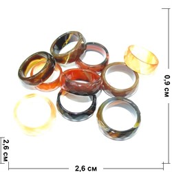 Кольцо из сардоникса огранка - фото 141037
