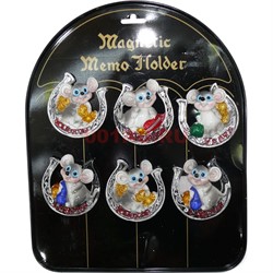 Магнит Крыса (60) в подкове 16 шт/уп - фото 141788