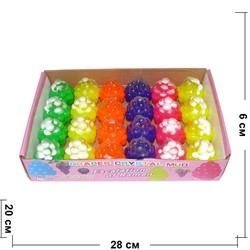 Слайм жидкий «виноград» 24 шт/уп - фото 141798