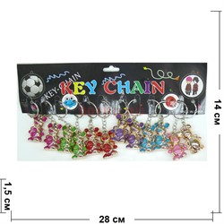 Брелок пластмассовый символ 2020 года «крыса золотая любовь» 12 шт/уп - фото 142282