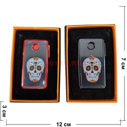 Зажигалка USB спиральная «черепа» - фото 142504