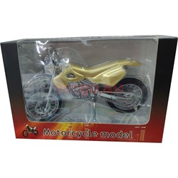 Зажигалка газовая настольная "Мотоцикл" под золото - фото 142781