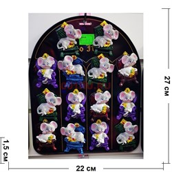 Магнит (KS-513) керамический Крыса в кресле 24 шт/уп - фото 142895