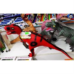 Игрушка со звуком Динозавры цветные 24 шт/блок - фото 142920