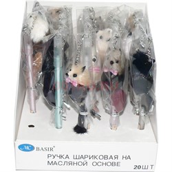 Ручка шариковая Basir (MC-4909) с крысами-мышками 20 шт/уп - фото 143160