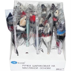 Ручка шариковая Basir (MC-4910) с крысами-мышками 20 шт/уп - фото 143162