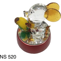 Стеклянная мышка с подсветкой (NS-520) символ 2020 года - фото 143249