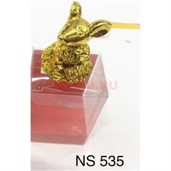 Крыса под золото (NS-535) из полистоуна в коробочке - фото 143261