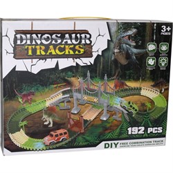 Dinosaur Tracks 192 детали трасса с машинкой - фото 143649